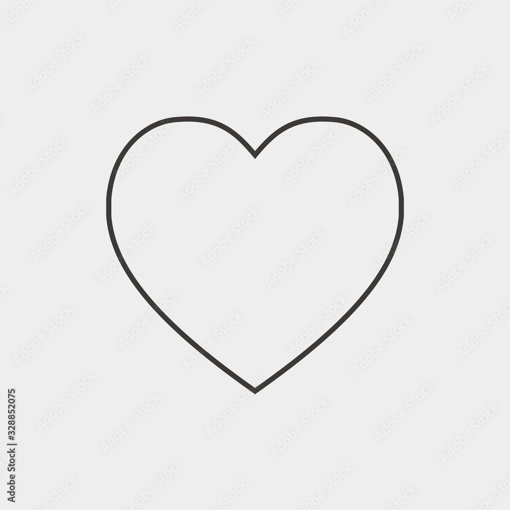heart love vector icon valentine marriage and couples heart love vector icon valentine marriage and couples