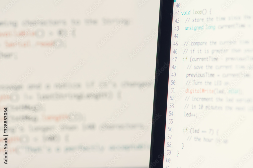 Obraz premium Computer programming theme