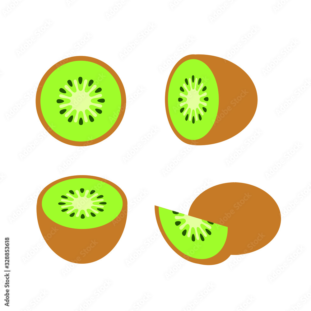 kiwi fruit logo icon illustration design kiwi fruit logo icon illustration design