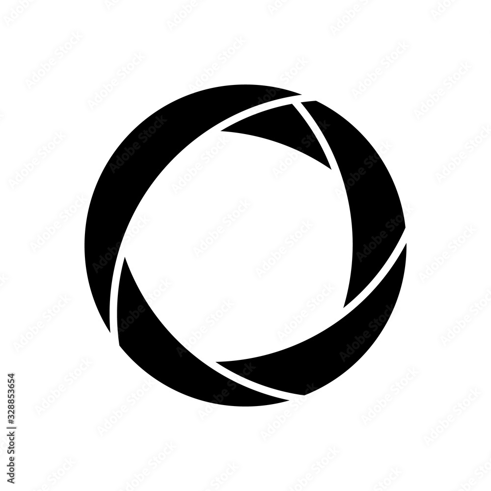 Dslr or mirrorless camera lens aperture icon Dslr or mirrorless camera lens aperture icon