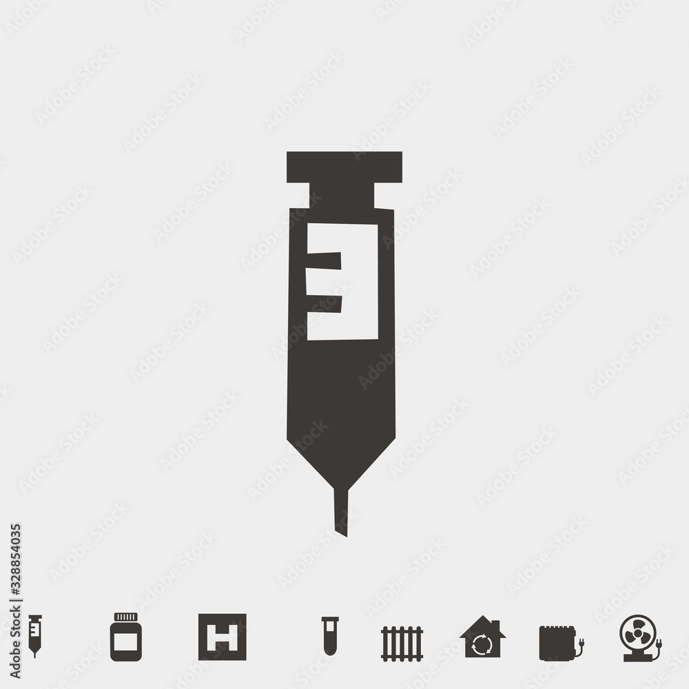 syringe vector icon for medical and drugs syringe vector icon for medical and drugs