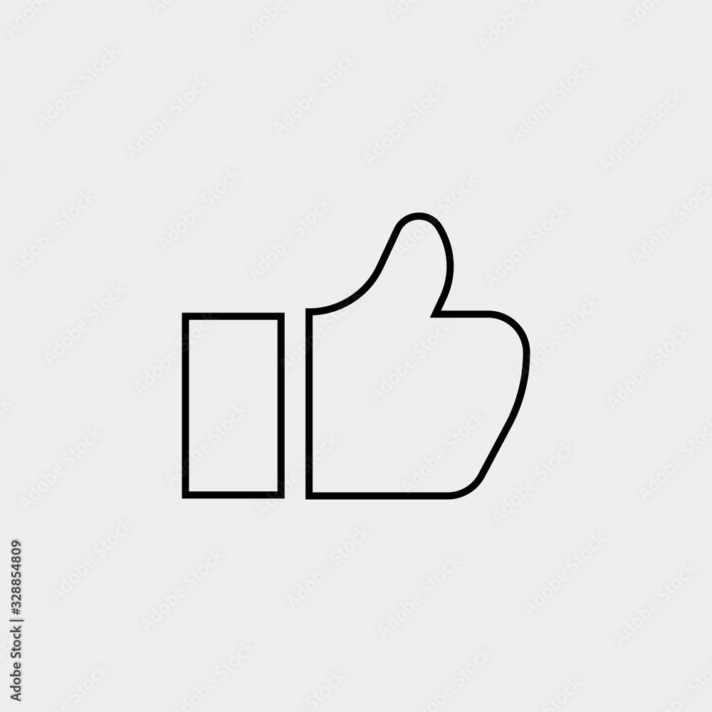 thumbs up like vector icon thumbs up like vector icon