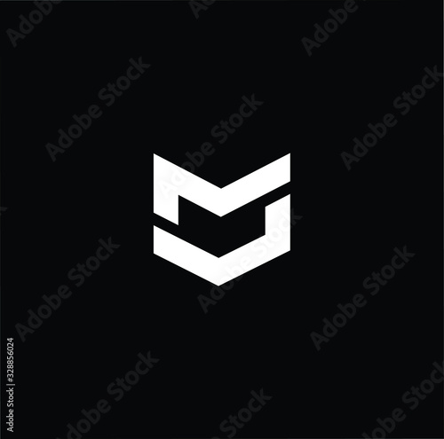 Initial based modern and minimal Logo. MJ JM letter trendy fonts monogram icon symbol. Universal professional elegant luxury alphabet vector design