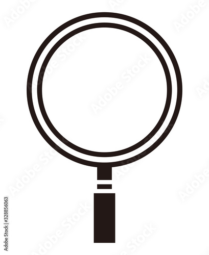 isolated vector illustration pf loupe