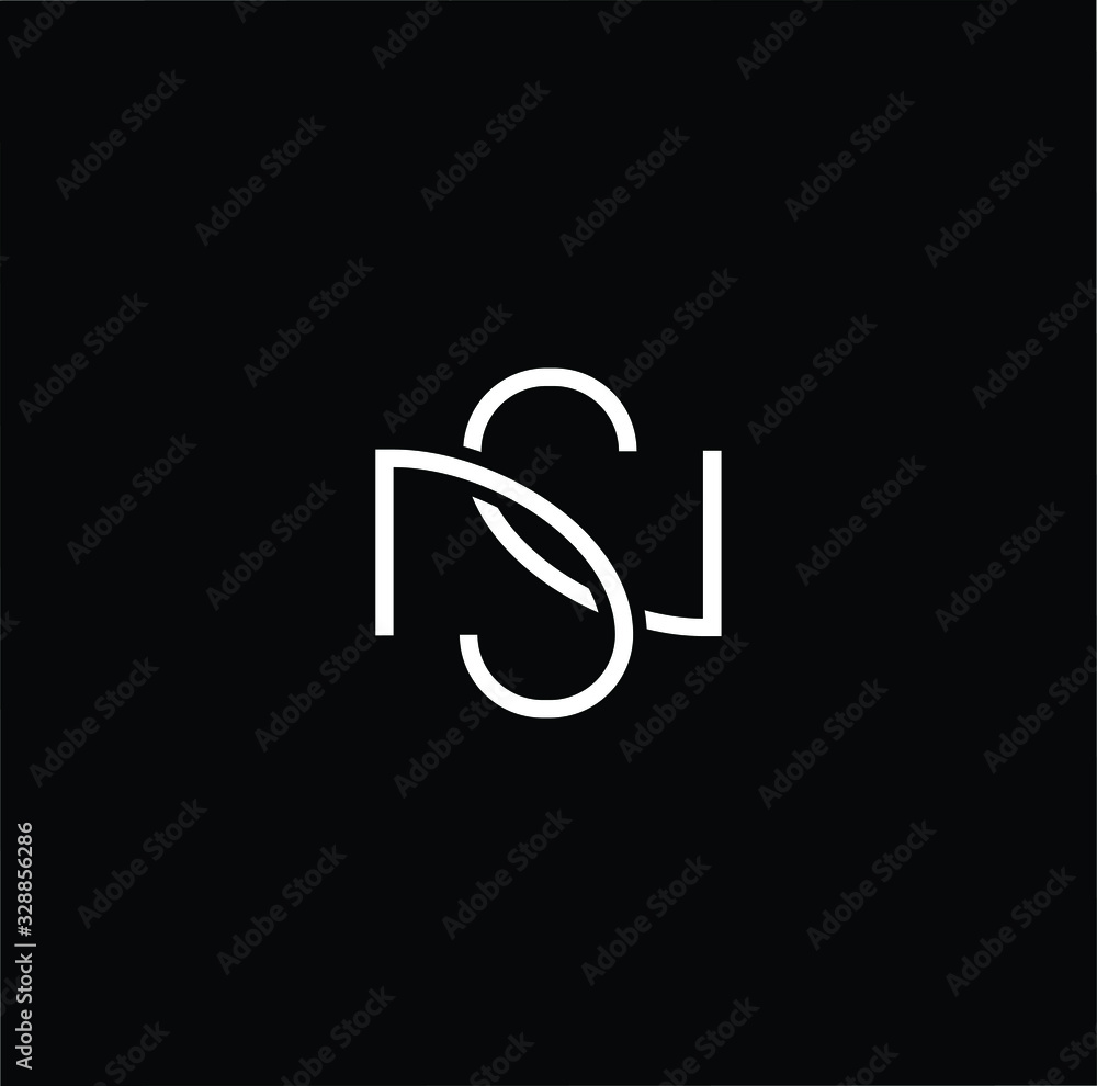 Initial based modern and minimal Logo. NS SN letter trendy fonts monogram icon symbol. Universal professional elegant luxury alphabet vector design Initial based modern and minimal Logo. NS SN letter trendy fonts monogram icon symbol. Universal professional elegant luxury alphabet vector design