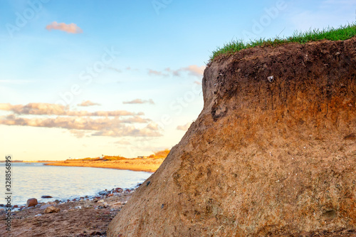 Fototapeta Naklejka Na Ścianę i Meble -  Soil profile on a cliff near Heiligenhafen at the Baltic Sea