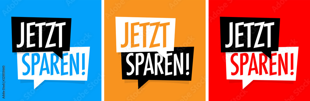 Fototapeta premium Jetzt sparen