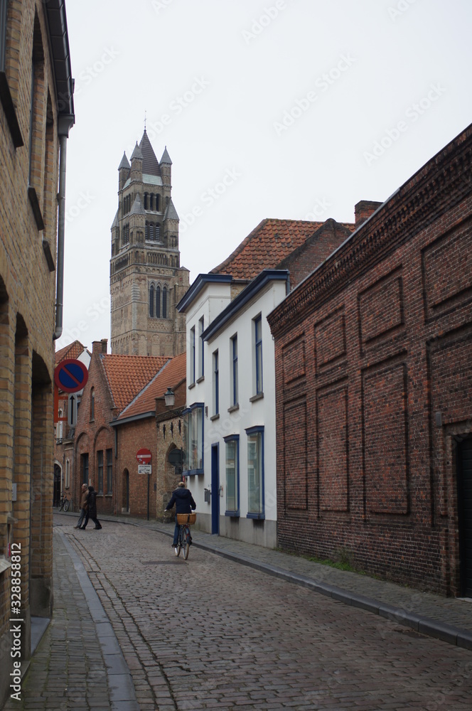 Fototapeta premium In den Strassen von Brügge