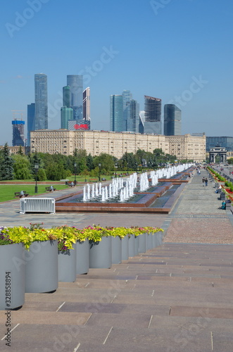 Moscow, Russia - August 31, 2017: Victory Park on Poklonnaya hill photo