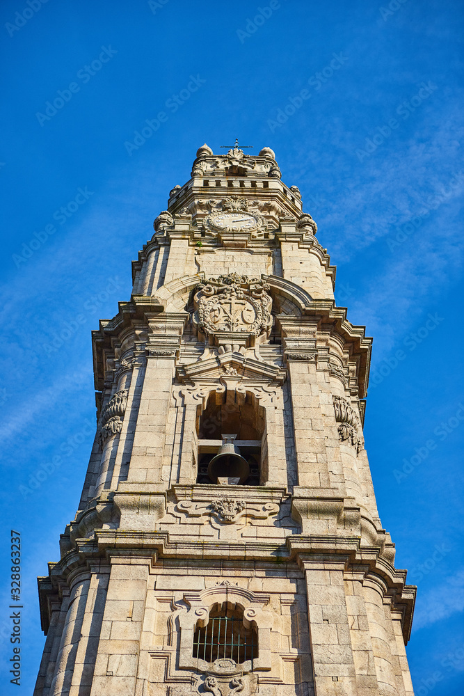 Fototapeta premium Clerigos Tower (Torre dos Clerigos), Porto, Portugal