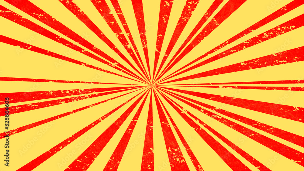 Fototapeta premium Retro background with rays