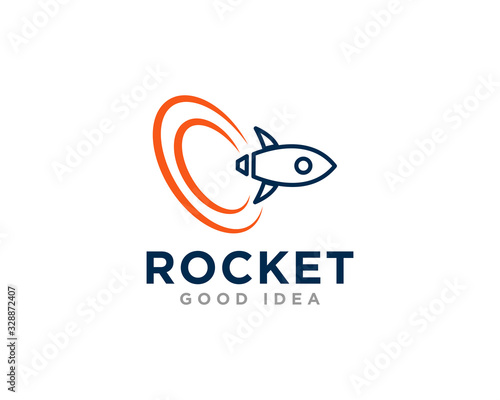 Rocket Logo Icon Design Vector