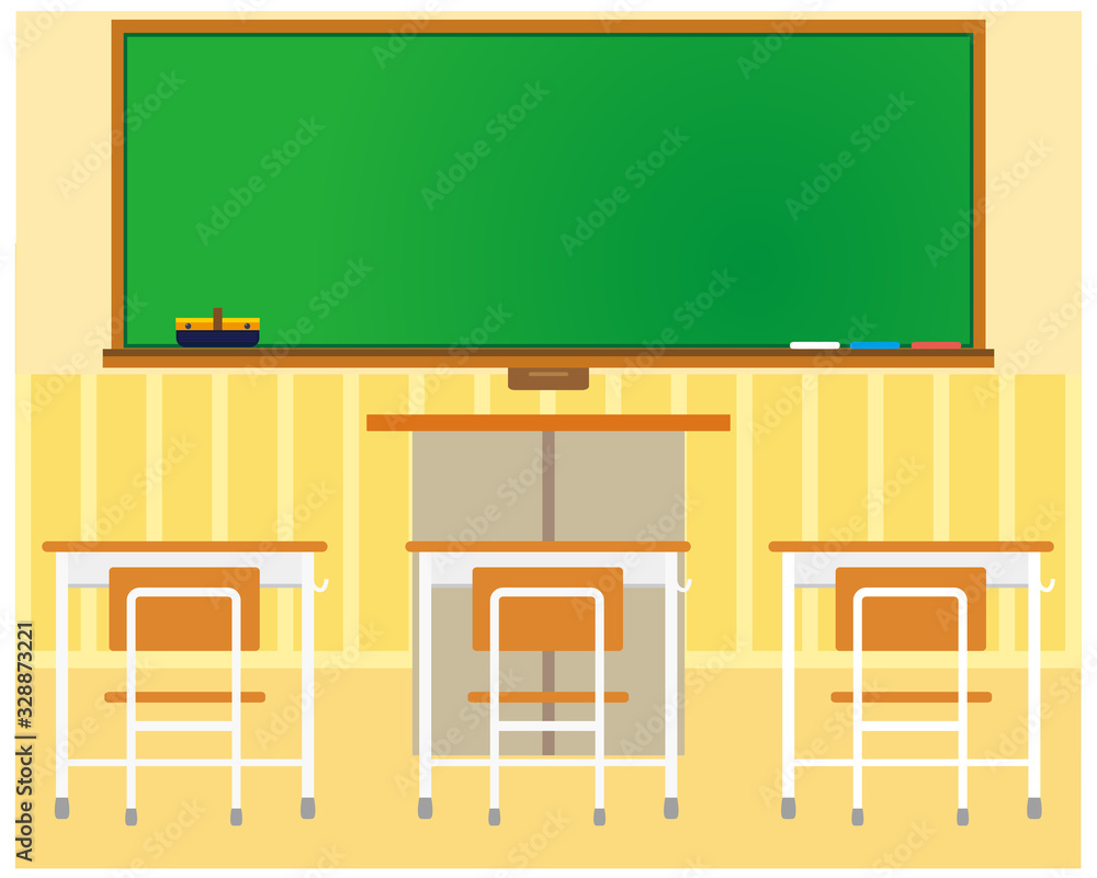 黒板背景素材机椅子教室stock Vector Adobe Stock 黒板背景素材机椅子教室stock Vector Adobe Stock