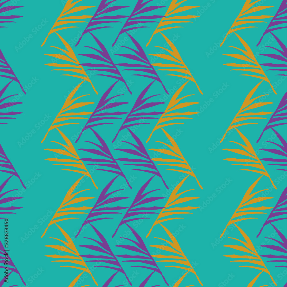 Funky Tropical Vector Seamless Pattern. Painted Floral Background. Beautiful Male Shirt Female Dress Texture. Funky Tropical Vector Seamless Pattern. Painted Floral Background. Beautiful Male Shirt Female Dress Texture.