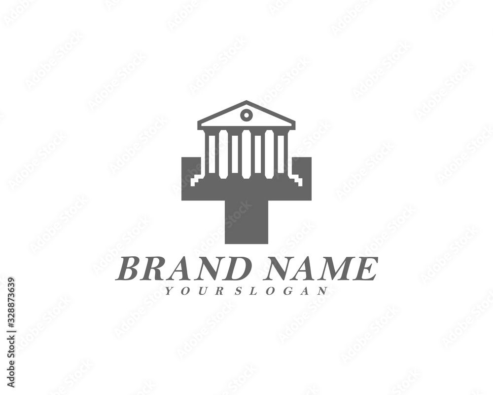 Health government building logo template vector, Icon symbol Health government building logo template vector, Icon symbol