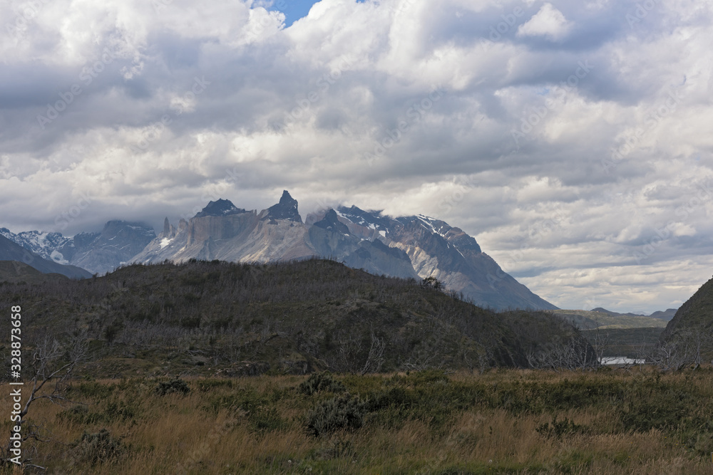  Panorama of Torres del Paine National Park, Patagonia, Chile