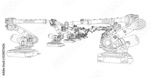 A industral robots manipulators