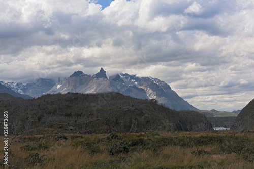  Panorama of Torres del Paine National Park, Patagonia, Chile