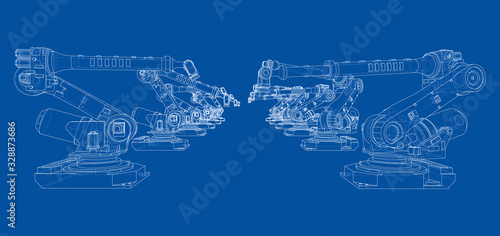 A industral robots manipulators