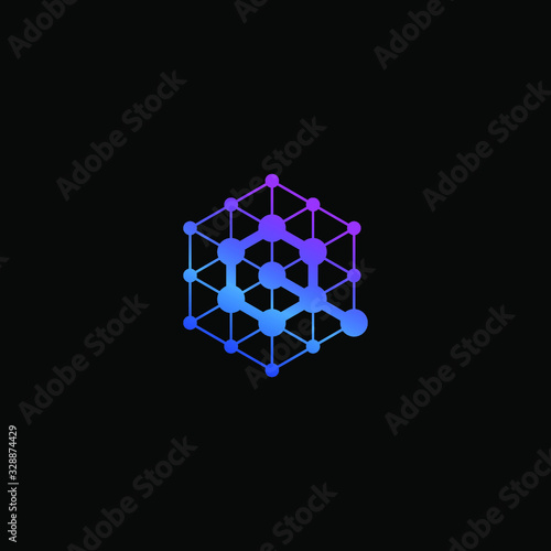 Initial Letter Q Connection Logo Design