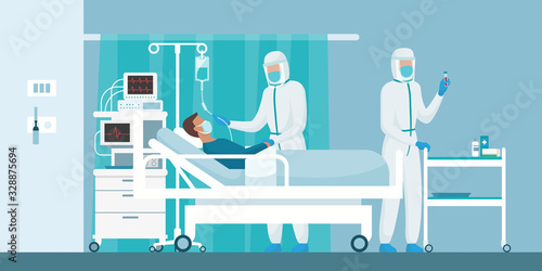 Brave doctors and nurses fighting coronavirus in the hospitals