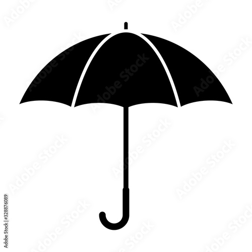 Umbrella flat icon vector design isolated on white background. Rain drop protection