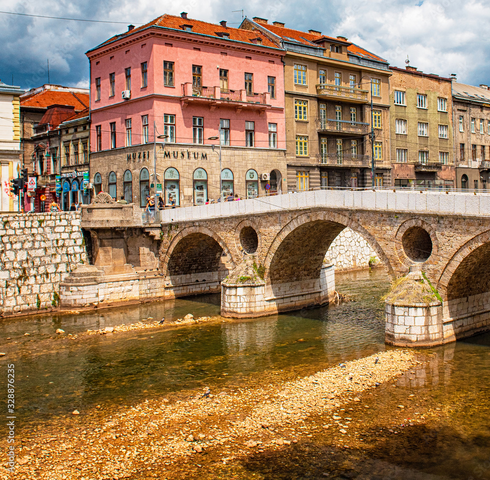 Houses in the old town of Sarajevo