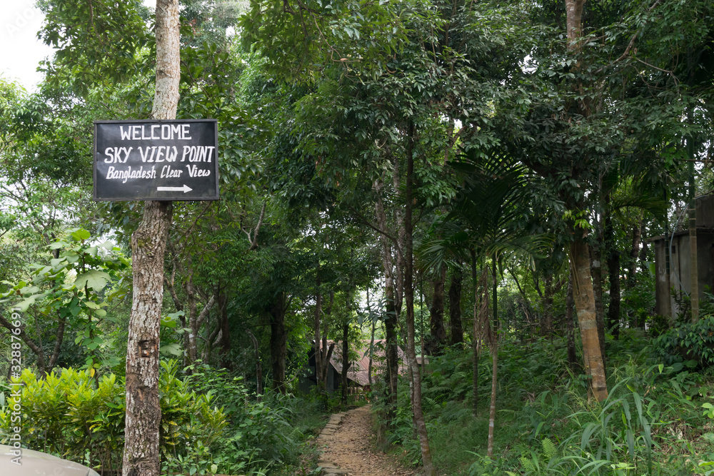 Direction to Bangladesh border view point Direction to Bangladesh border view point