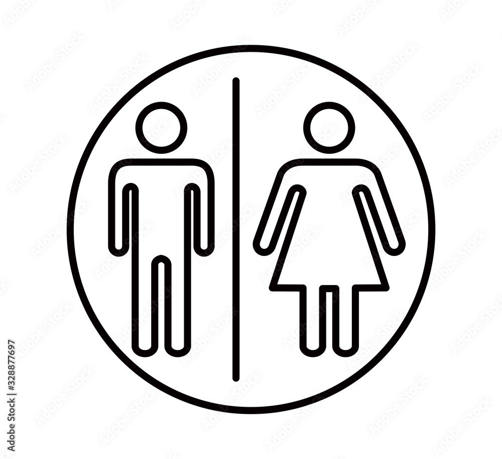 People icon ,toilet sign vector logo template People icon ,toilet sign vector logo template