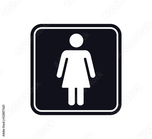 People icon ,toilet sign vector logo template