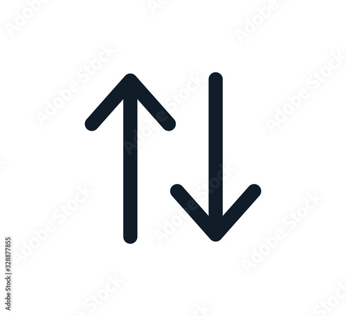 Arrow icon vector logo design template