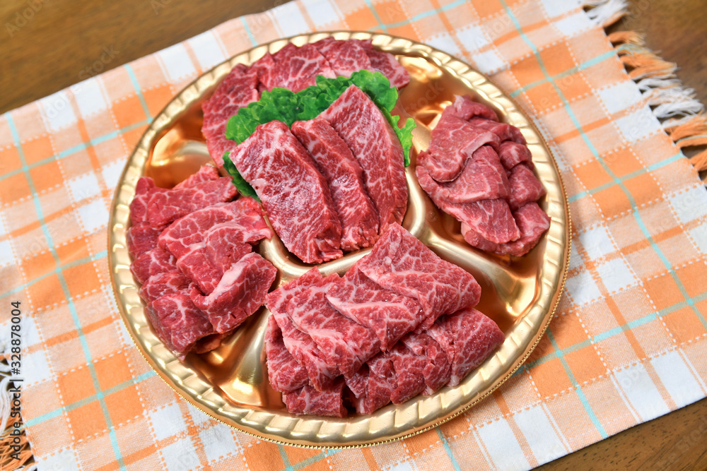 焼肉用の牛肉