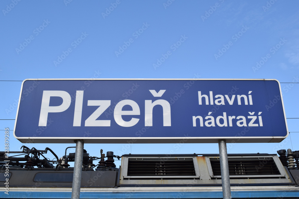 Running in board of Plzen Main Station, Czech Republic