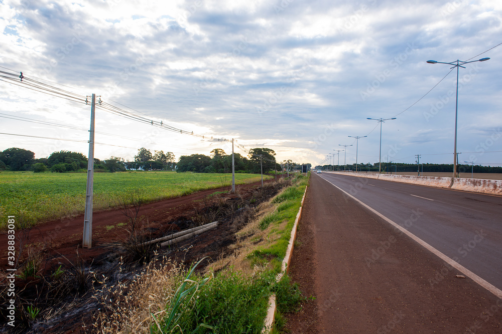 highway in Mato Grosso do Sul, Brazil