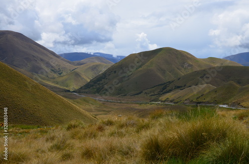 Lindis Gebiergspass bei Omarama Neuseeland Südinsel
