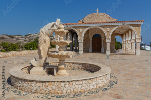 Jonah's fountain in front of Agios Epiphanios church photo