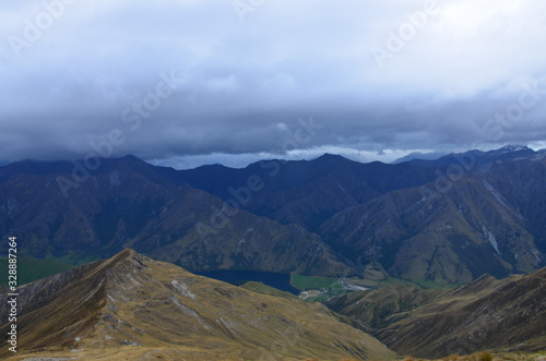 Ausblick vom Roy's Peak Track in Wanaka Neuseeland Südinsel