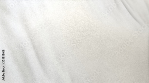 white flag cloth in full frame with selective focus. 3D Illustration of slight off white garment with clean natural linen texture for background banner or wallpaper use.
