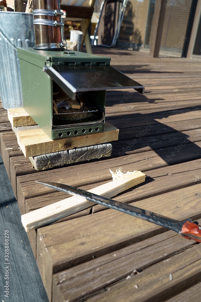 Try a homemade stove in the garden Try a homemade stove in the garden