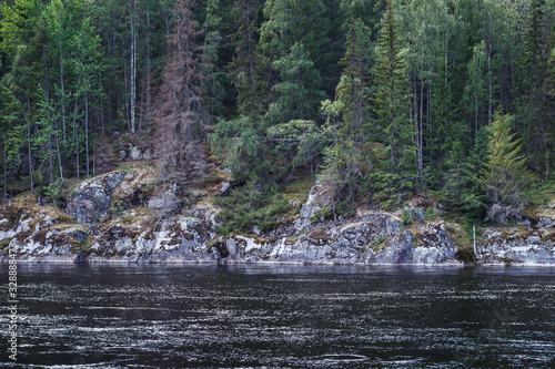 The Indalsälven River near Döda Fallet in Sweden photo