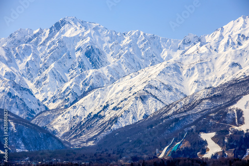 Hakuba Goryu mountain in Nagano