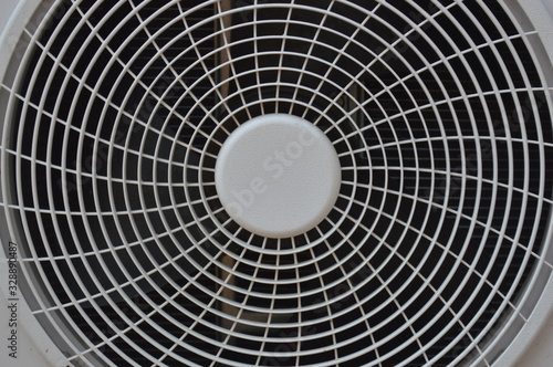 Pattern of the partition panel for air conditioning ventilation fans