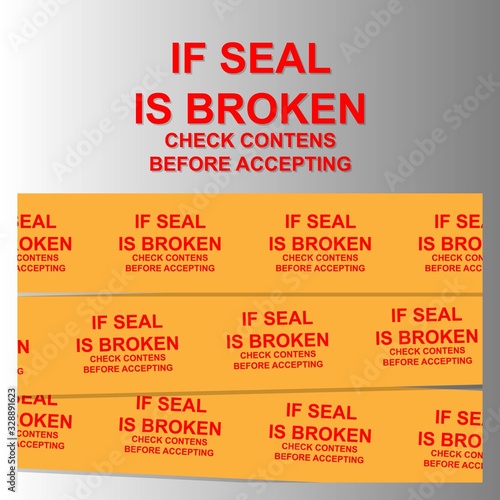 Sealing Security Tape on Logistic Delivery