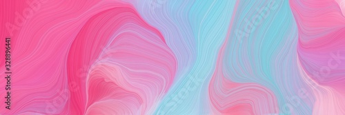 Obraz na płótnie vibrant colored banner background with pastel violet, hot pink and sky blue color. abstract waves design w salonie