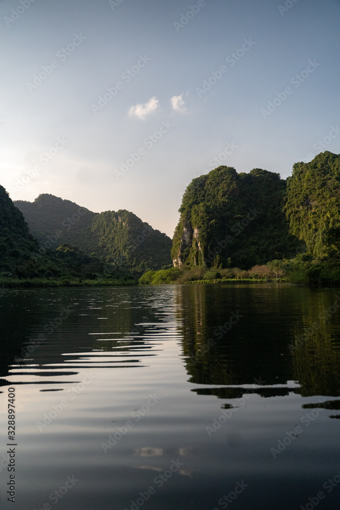 Calm lake in Ninh Binh