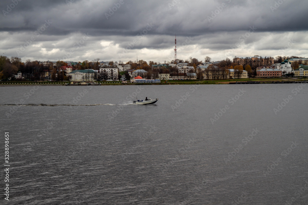 Volga river in Kostroma Russia.