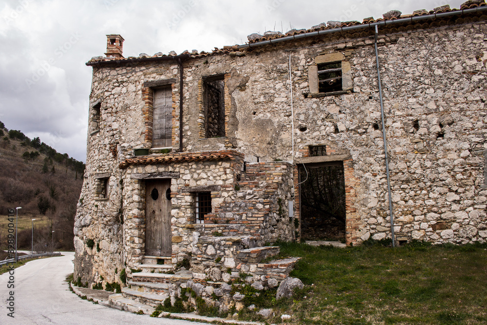 The village of Civita Superiore in Bojano, built in the 11th century by the Normans.