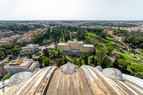 Panorama from St. Peter s Basilica  Rome  Italy