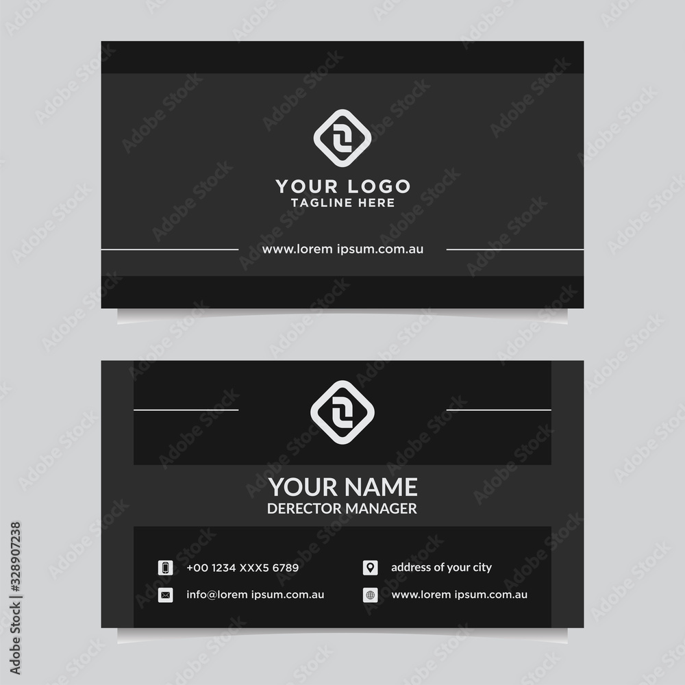 Abstract business card template. Modern vector design Abstract business card template. Modern vector design