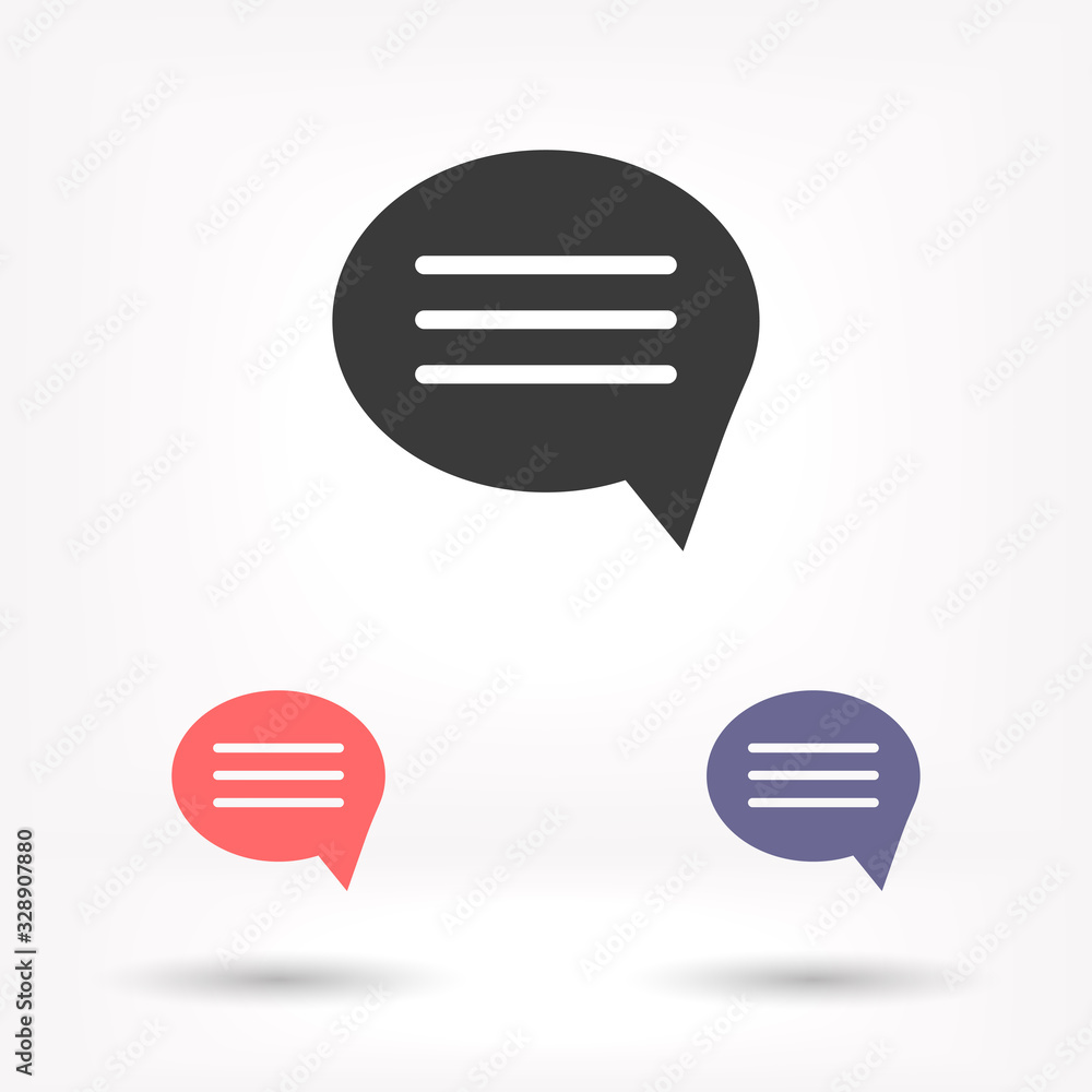 Chat sms vector icon , lorem ipsum Flat design Chat sms vector icon , lorem ipsum Flat design